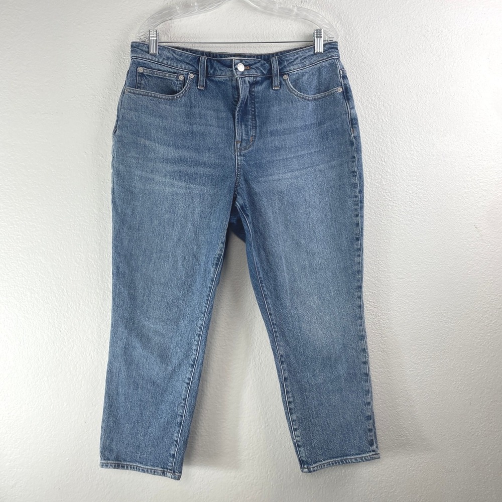 Madewell The Curvy Perfect Vintage Jean Womens 32P Petite Blue Medium Wash Denim